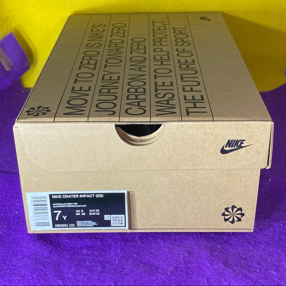 Nike Crater Impact Men’s/Youth Sneakers Size 7Y White Purple NIB
DB3551-101 - Picture 9 of 10